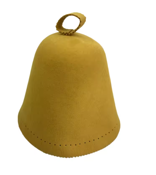 Mustard merino wool sauna hat